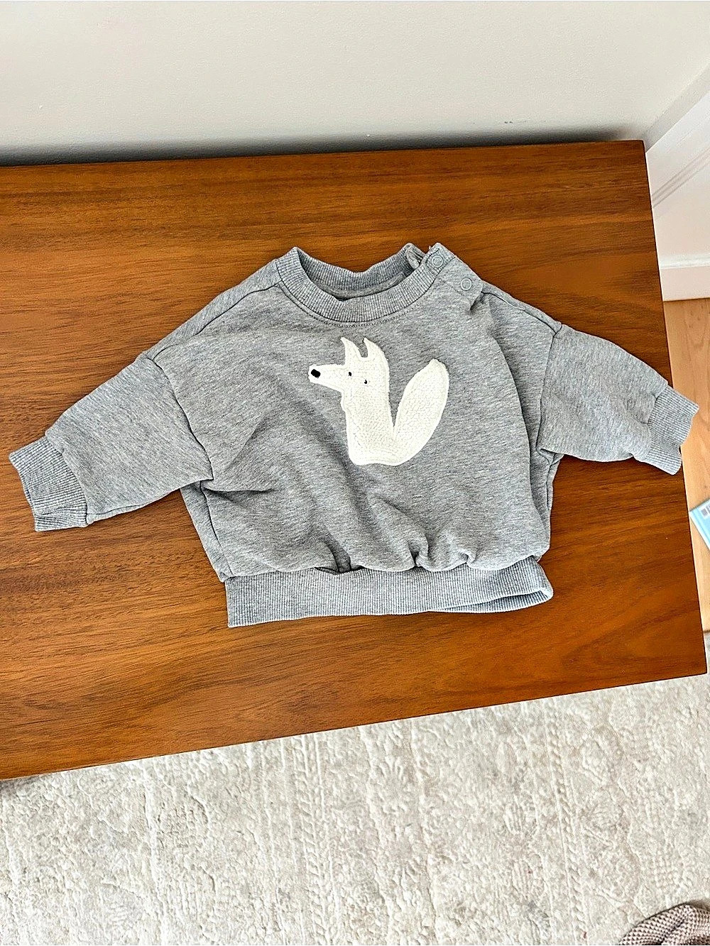 Hanna Andersson Fox Graphic Sweatshirt Size 3-6 month